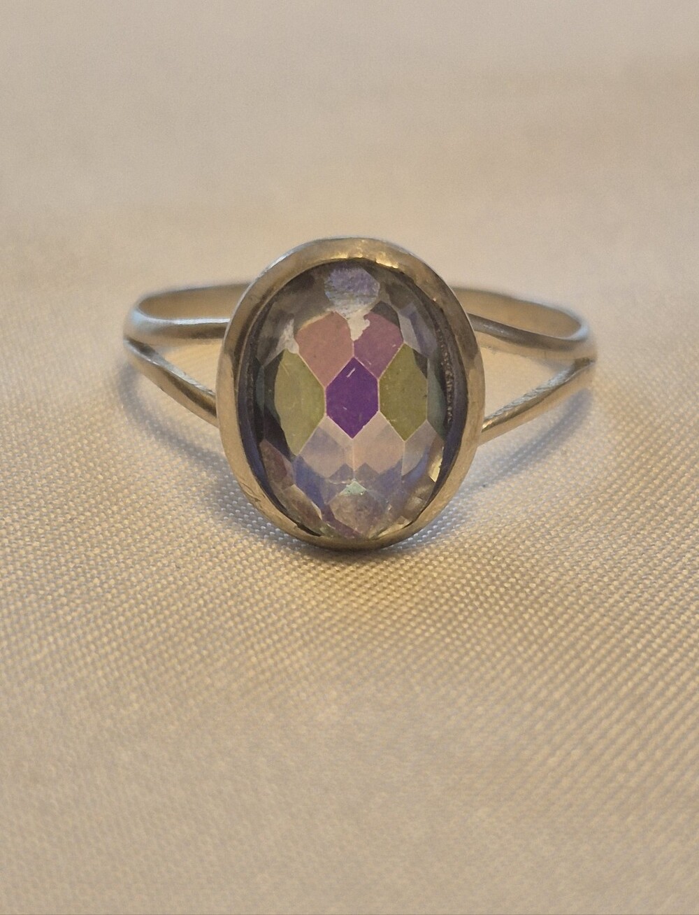 Handmade Sterling Silver Emerald Cut Mystic Topaz